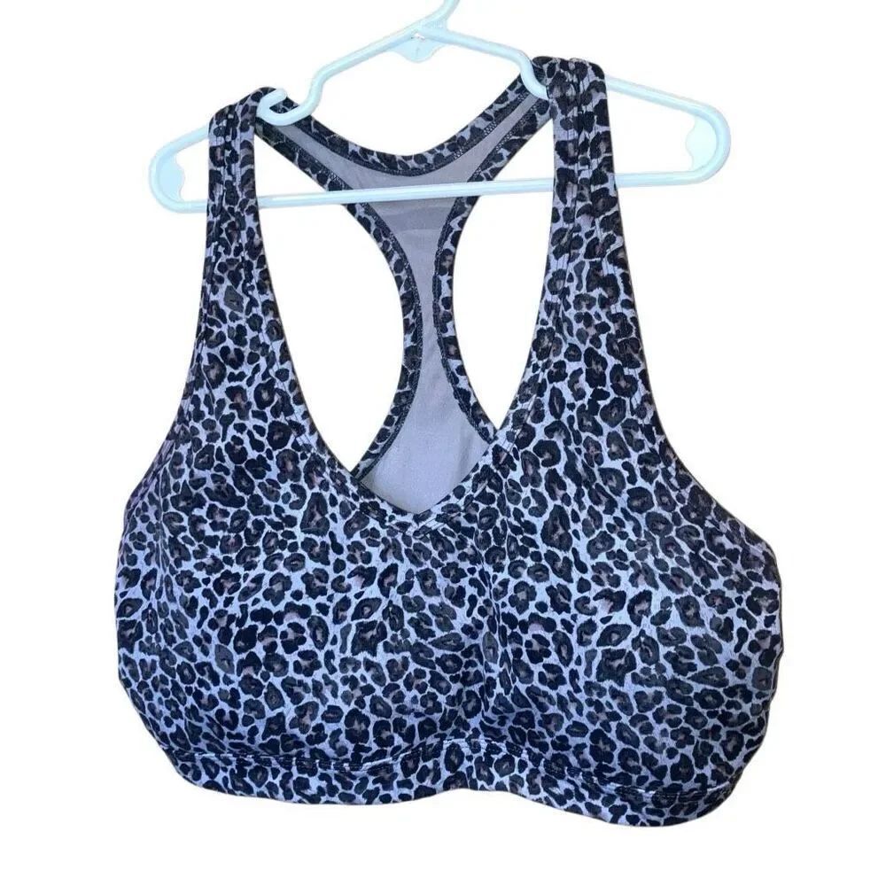 Varley Animal Print Pull On Activewear Sports Bra Large #778